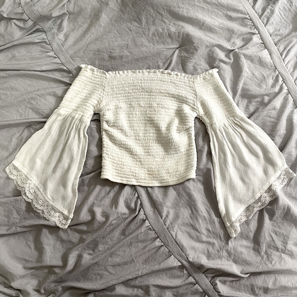 Off the shoulder crop top